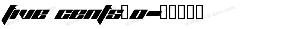 five cents_0字体转换